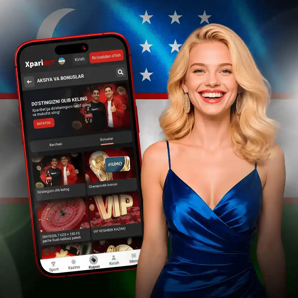 Xparibet aksiya va bonuslar: xush kelibsiz bonus va VIP keshbek